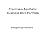 design professional, premium, and double sided business cards